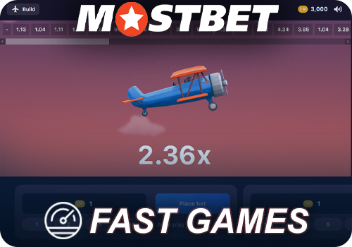 Play Fast Games at Mostbet casino