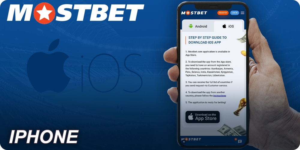 Download Mostbet mobile app for iPhone
