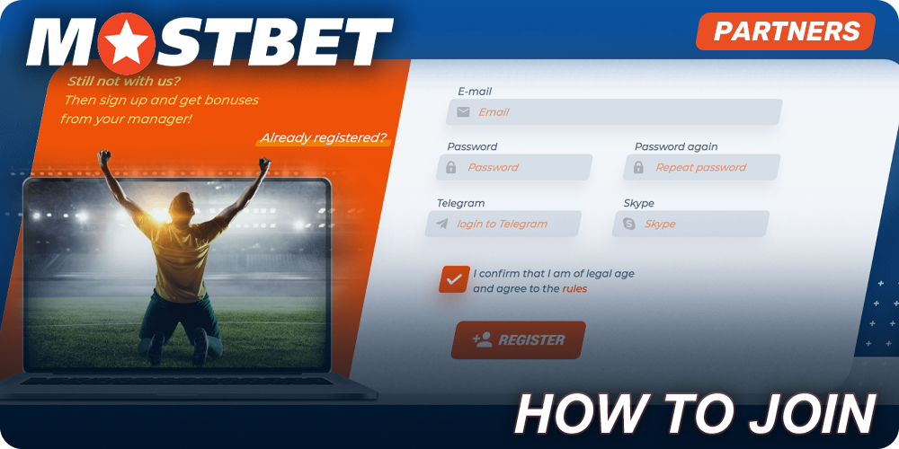 Step-by-step instructions on how to join Mostbet affiliate program