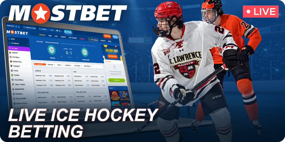 Live Ice Hockey betting at Mostbet India