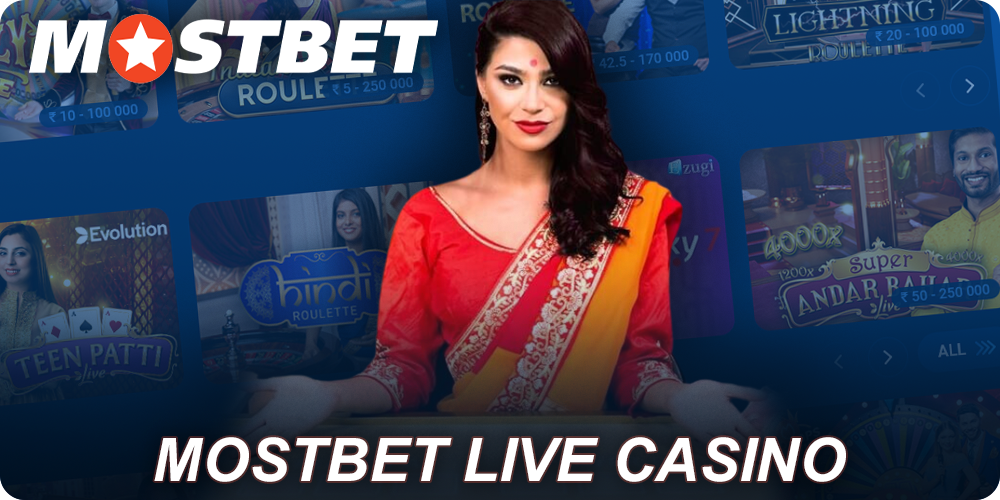 Play at Mostbet Live Casino with live dealers