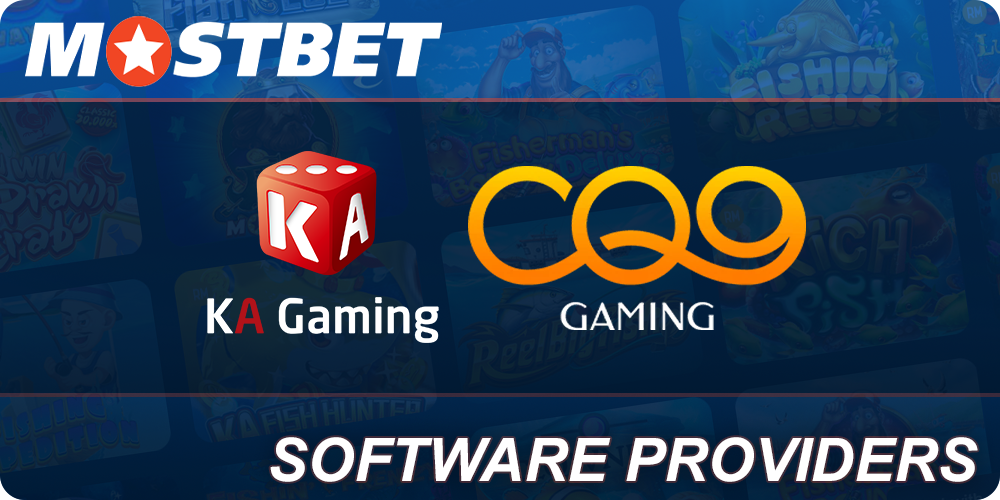 Software providers for Fishing Games at Mostbet Casino