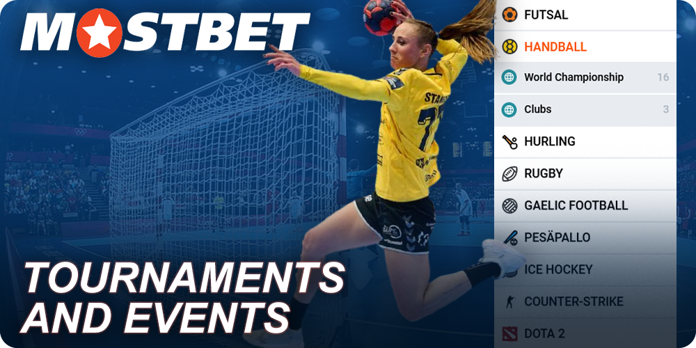Mostbet Handball Tournaments and Events
