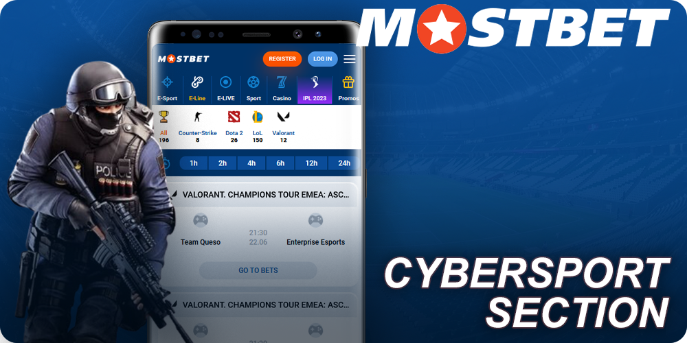 Mostbet Cybersport in Mobile App
