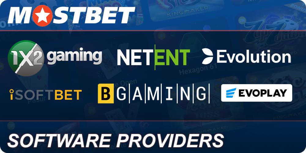 Software providers for Card Games at Mostbet Casino
