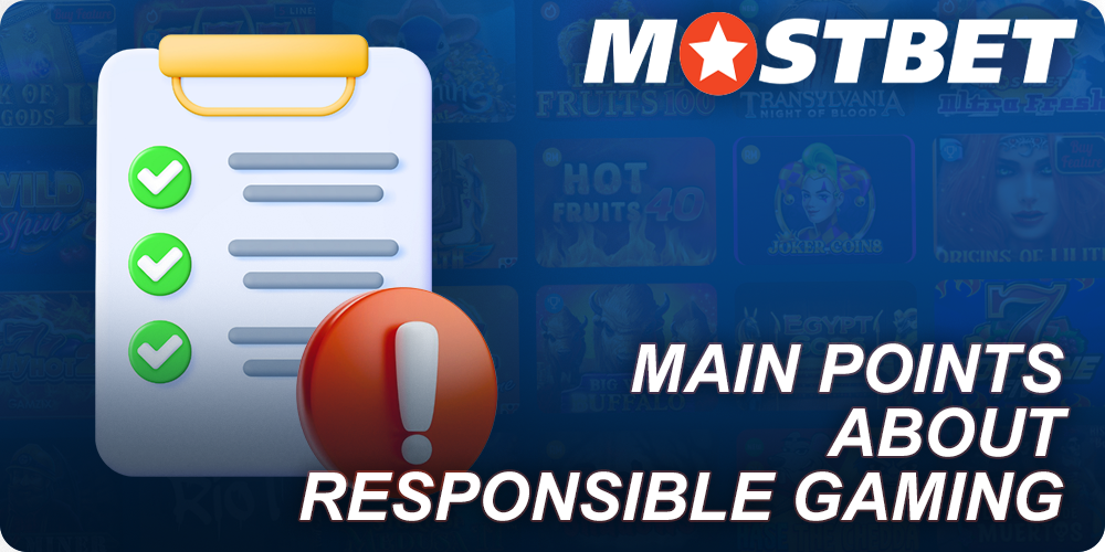 About Responsible Gaming on Mostbet India